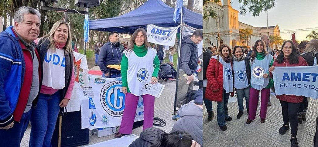 Concentración en plaza Constitución en Gualeguay