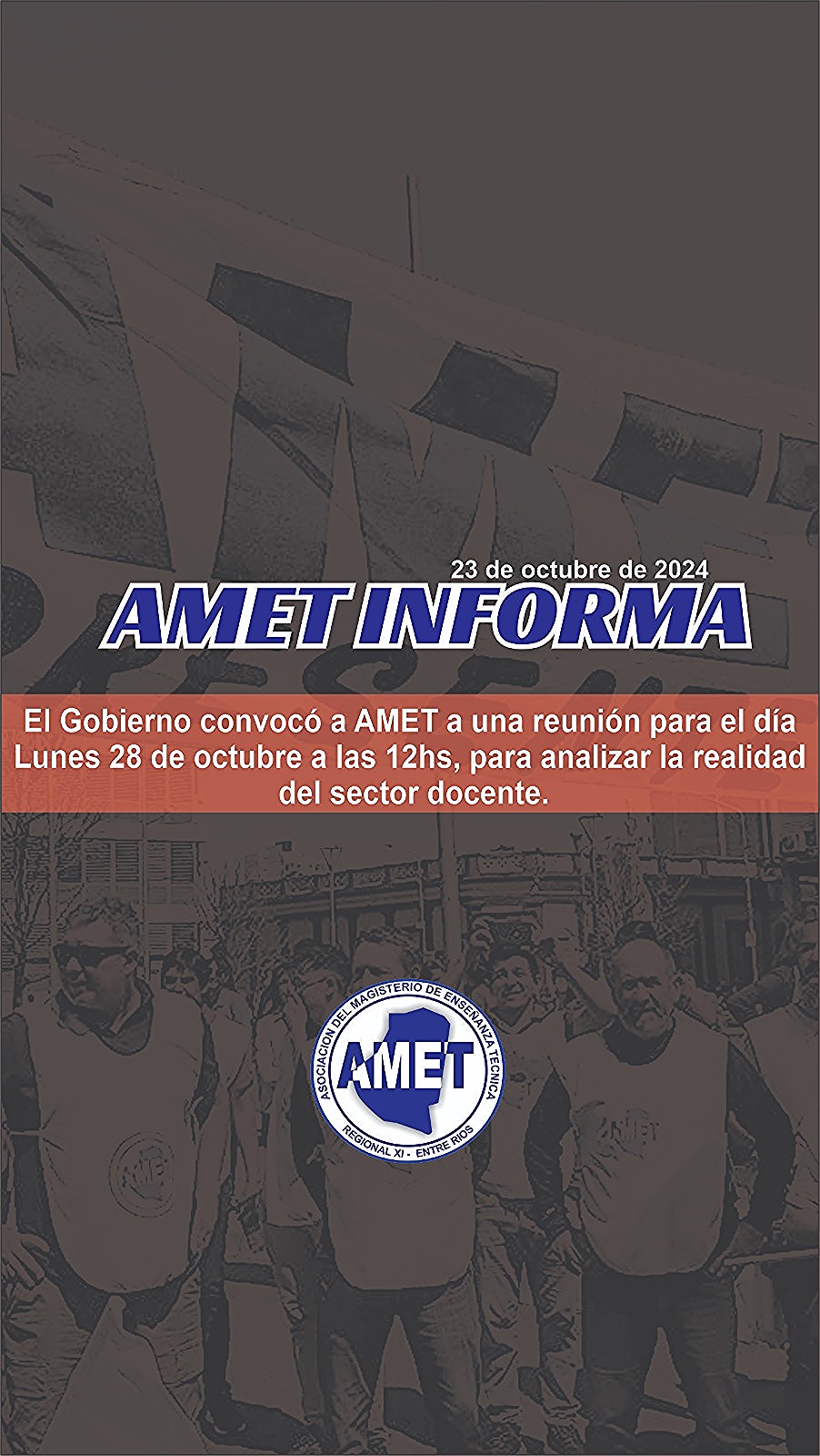 Reunión de AMET con el Gobierno