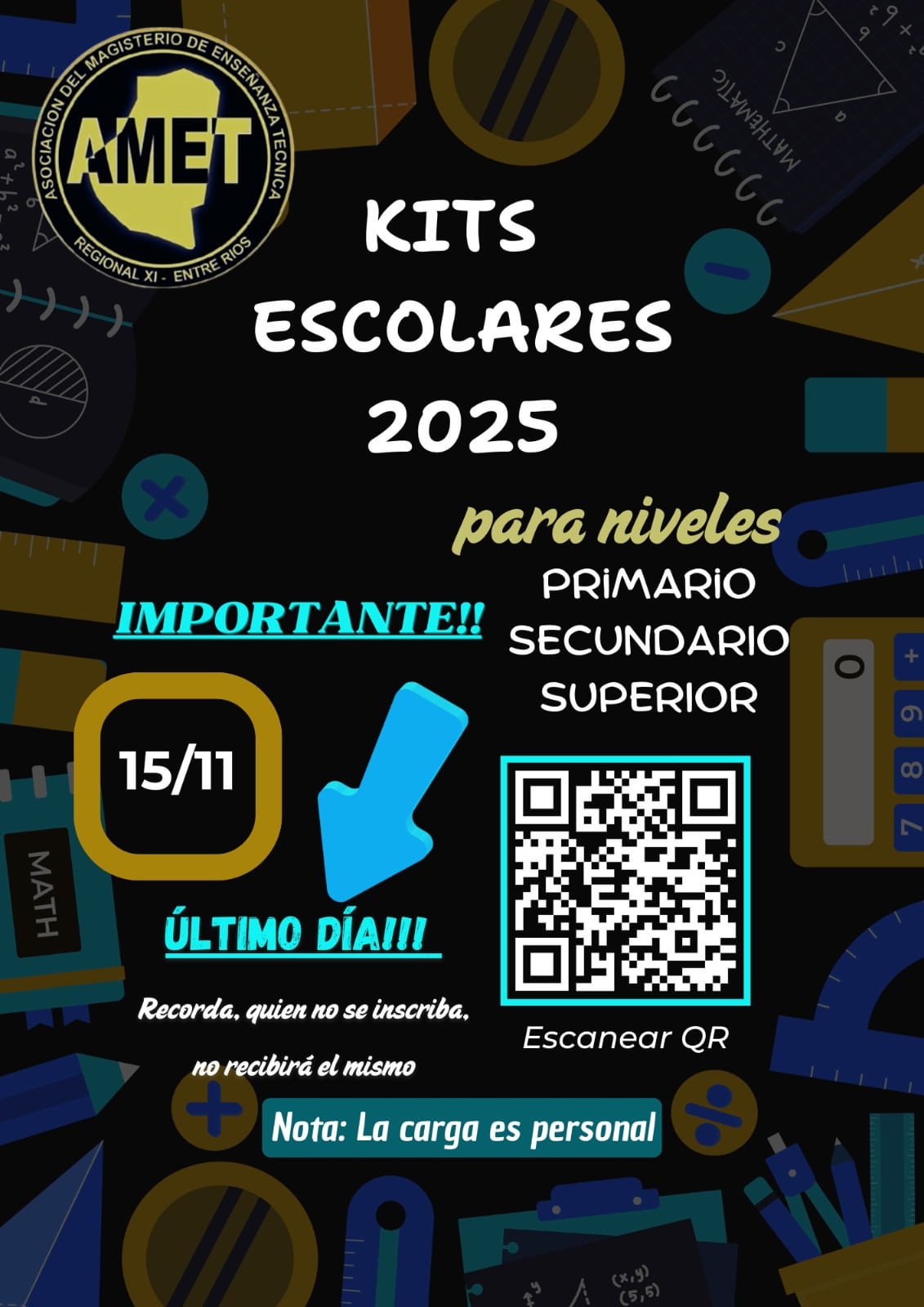 Kits Escolares 2024: Último días para hacer la solicitud